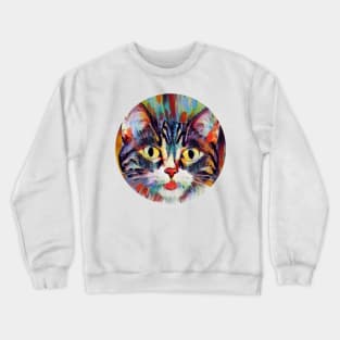 Family-Friendly floppy cat Crewneck Sweatshirt